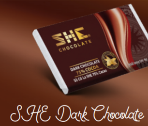 SHE Dark Chocolate 75% Cocoa
