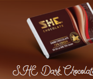 SHE Dark Chocolate 72% Cocoa