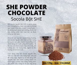Bột chocolate Nguyên bản SHE hương vị đậm chất Việt