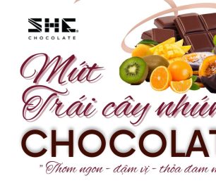 Mứt trái cây sấy nhúng Socola hương vị hiện đại