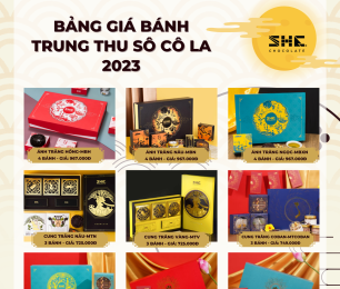 Bảng giá bánh trung thu SHE Chocolate Mooncake 2023