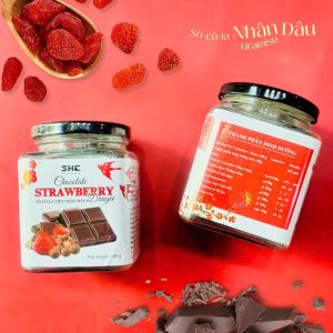 Sô-cô-la viên nhân dâu hũ 100g