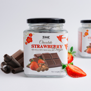 Sô-cô-la viên nhân dâu hũ 100g