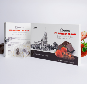 Sô-cô-la viên nhân dâu hộp 100g