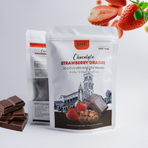 Sô-cô-la viên nhân dâu túi 100g