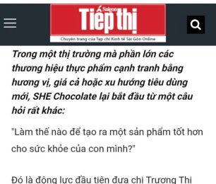 Từ một người mẹ đến hành trình tạo nên “sô-cô-la của sự cân bằng”