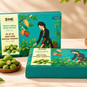 Sô-cô-la Hạnh Nhân Matcha Tiramisu - Thanh Mát (hộp 100g)